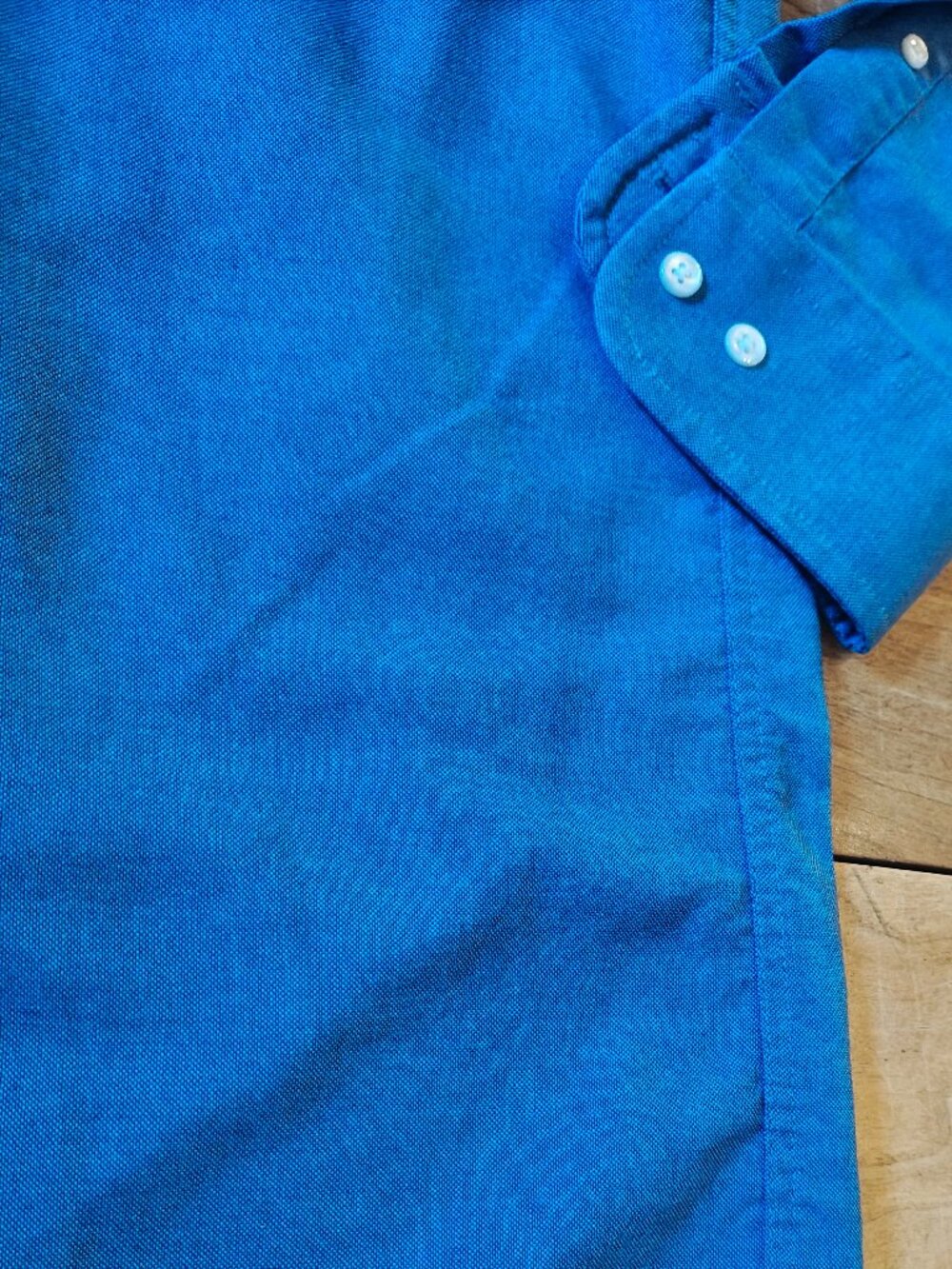 Vintage Barrington Blue Wrinkle Free Oxford Shirt Mens 15.5 34/35 Made in USA - Picture 6 of 11